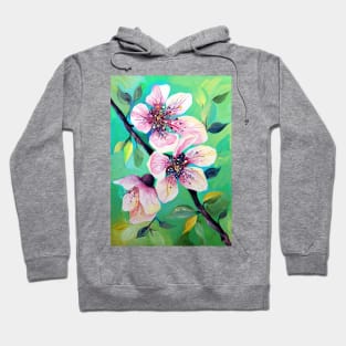 Japanese Cherry Blossom Tree Watercolor Hoodie